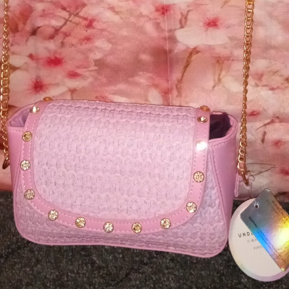 PINK CROSSBODY "UNDERONESKY" HANDBAG OF BEAUTY